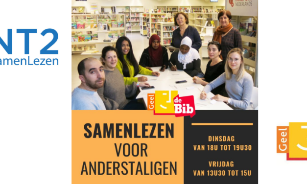 Bibliotheek Geel: elke week twee keer Samen Lezen voor anderstaligen